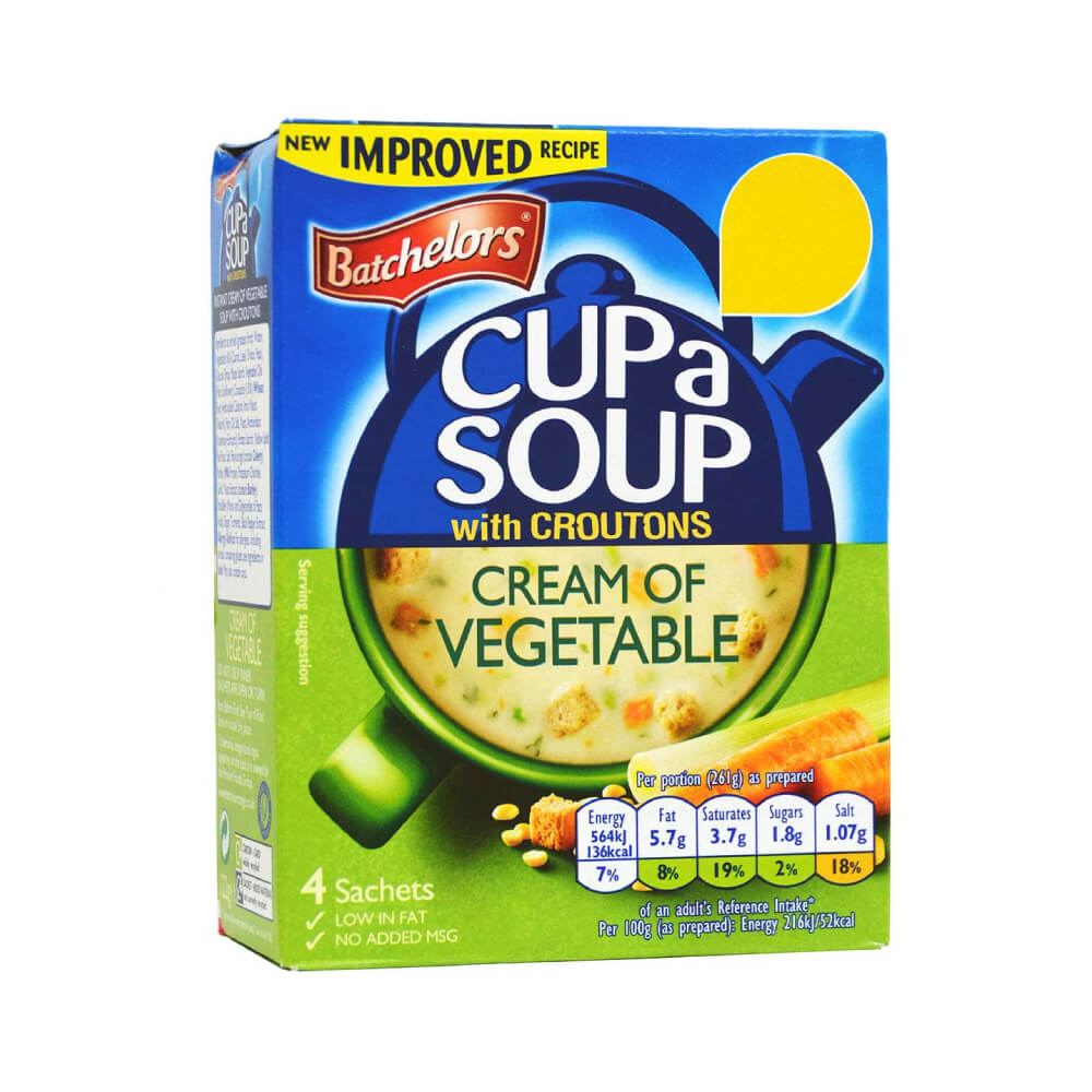 Batchelors Cup a Soup Cream Of Vegetable With Croutons 122gm