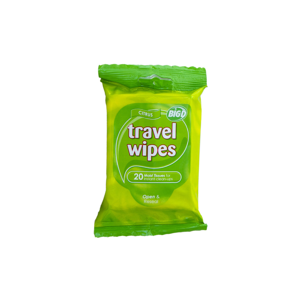 Big D Travel Wipes Citrus 20s