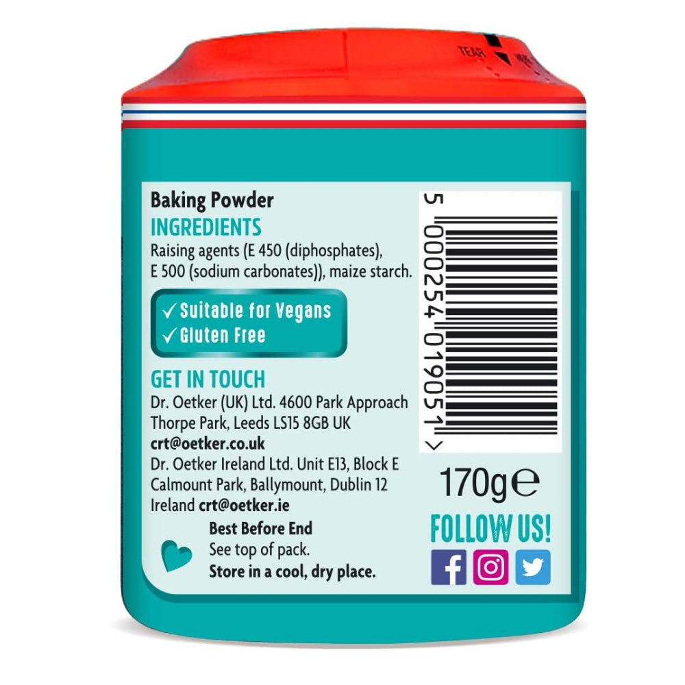 Dr. Oetker Baking Powder Gluten Free 170g