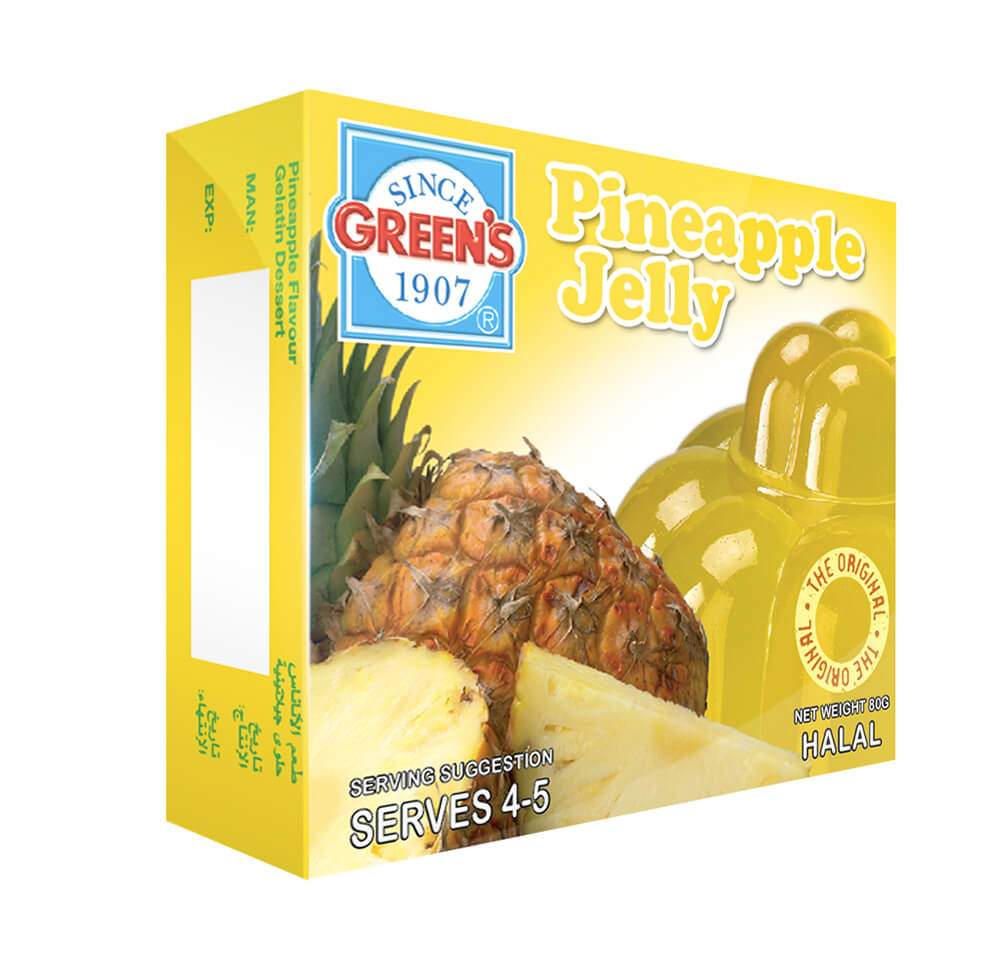 Green's Jelly Pineapple 80G
