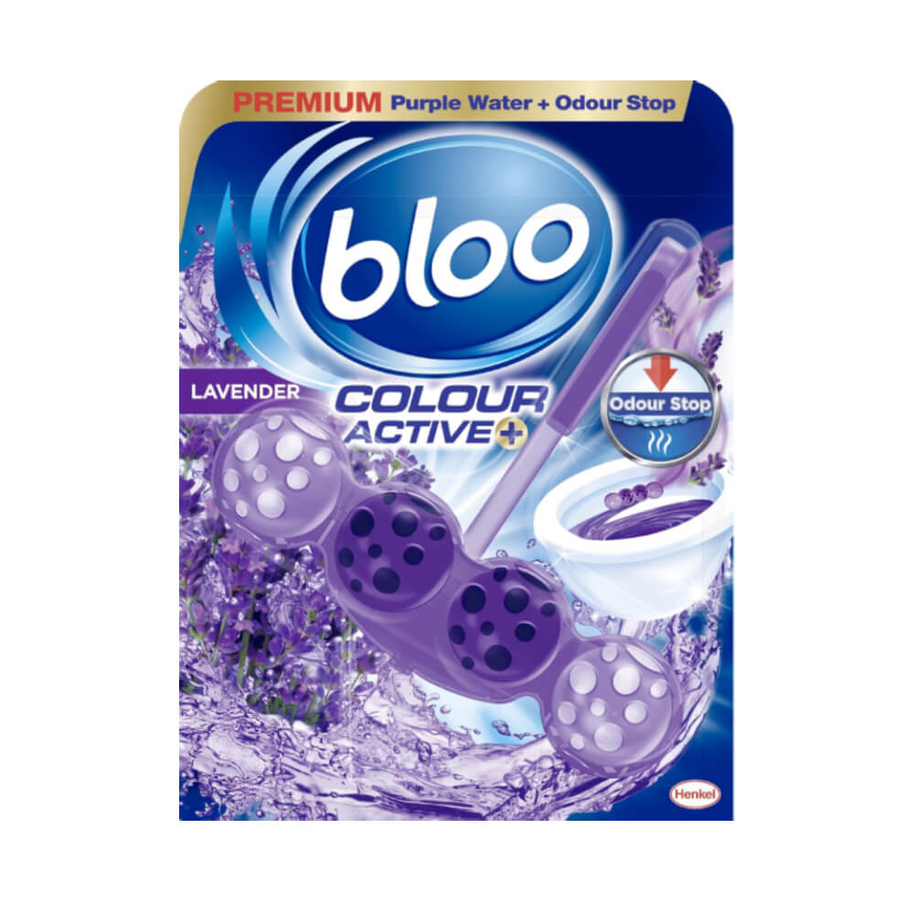 Bloo Power Active Balls Lavender Toilet Rim Blocks 50gm