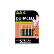 Duracell AA4 2500mAh Rechargeable Batteries 4 Pieces