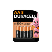Duracell AA8 1.5V Alkaline Batteries 8 Pieces