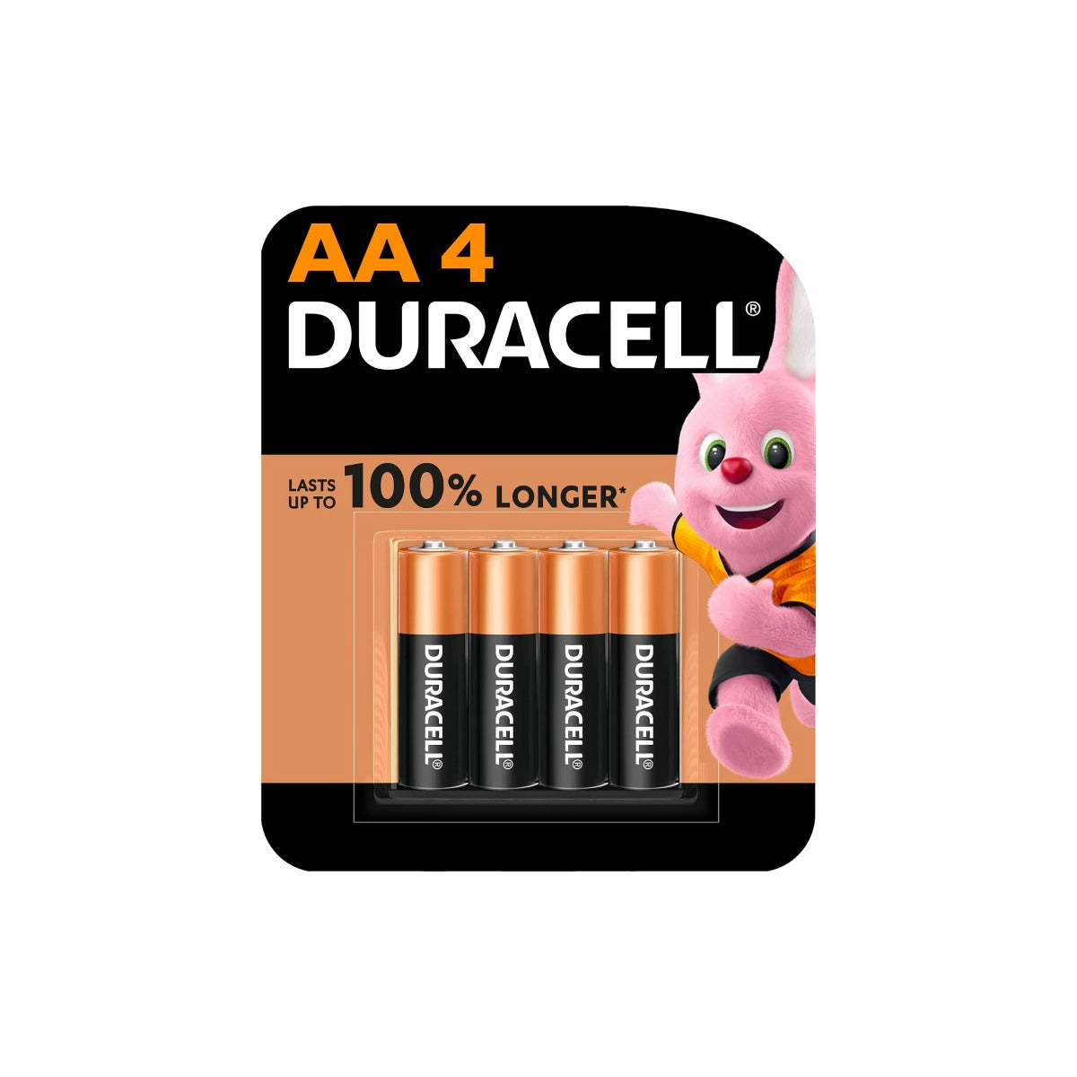 Duracell AA4 1.5V Alkaline Batteries 4 Pieces