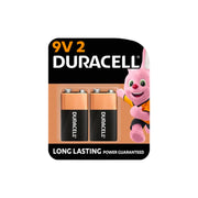 Duracell 9V Alkaline Batteries 2 Pieces