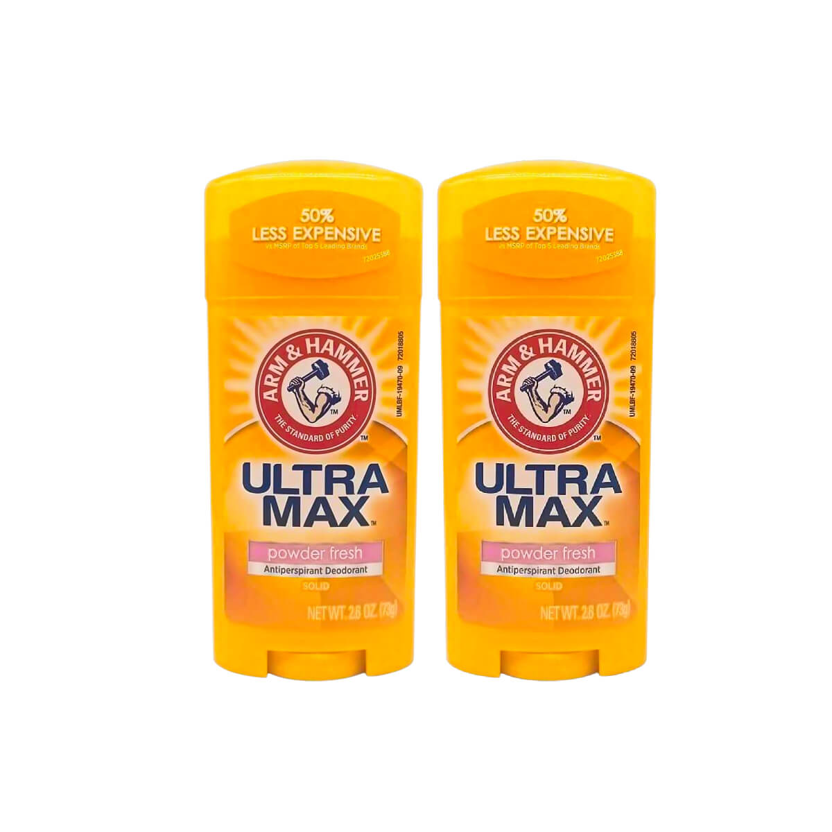 Arm & Hammer Ultra Max Powder Fresh Deodorant Stick 2x73g