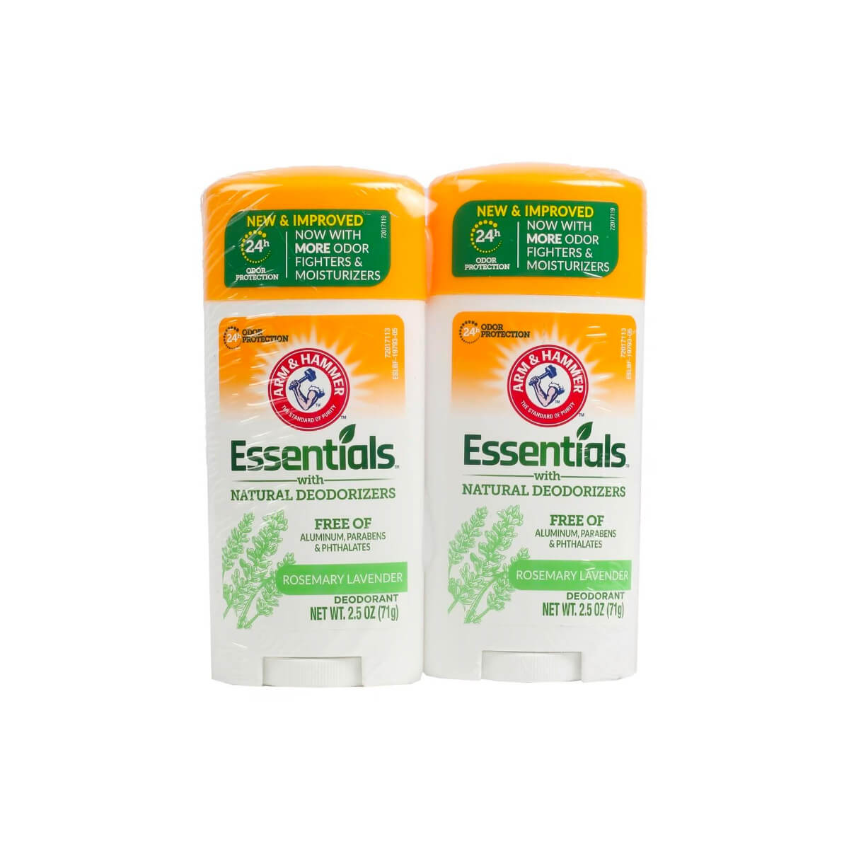 Arm & Hammer Essentials Clean Rosemary Lavender Deodorant 2x71gm