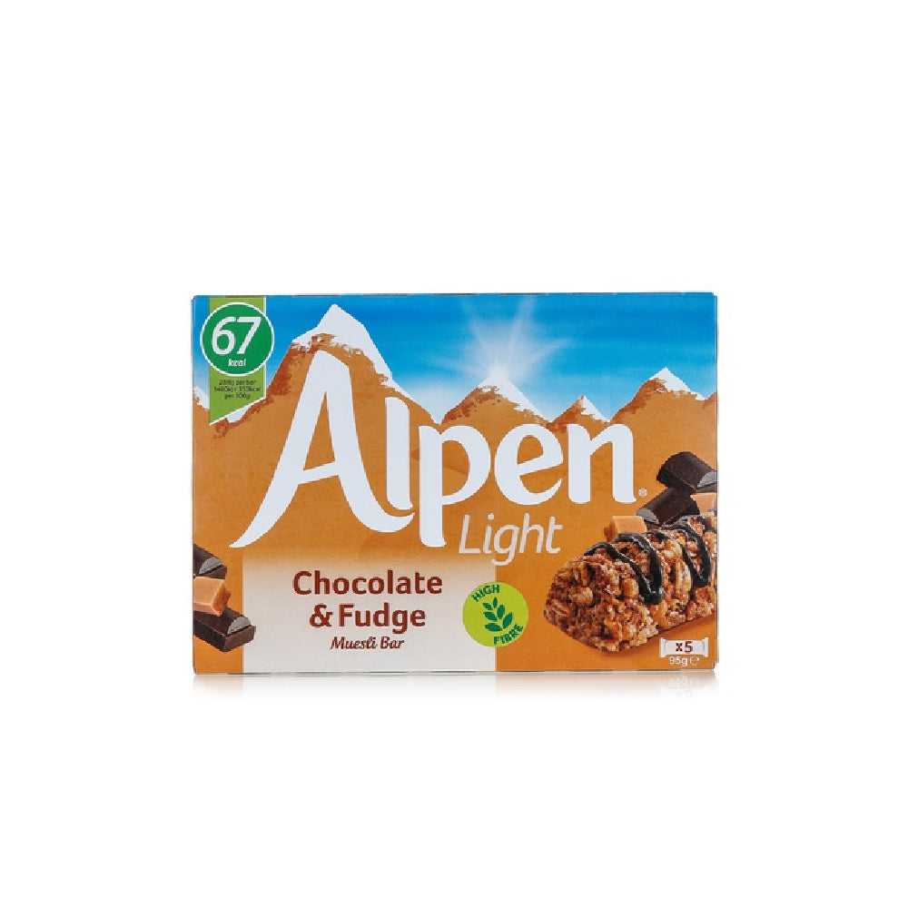 Alpen Light Choc & Fudge Bar 5x19G