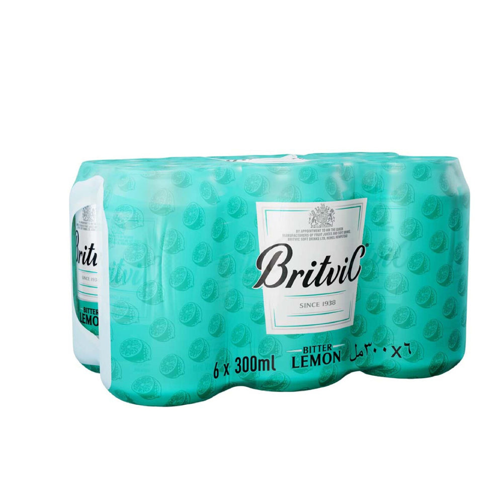 Britvic Lemon Water Can 300mlx6