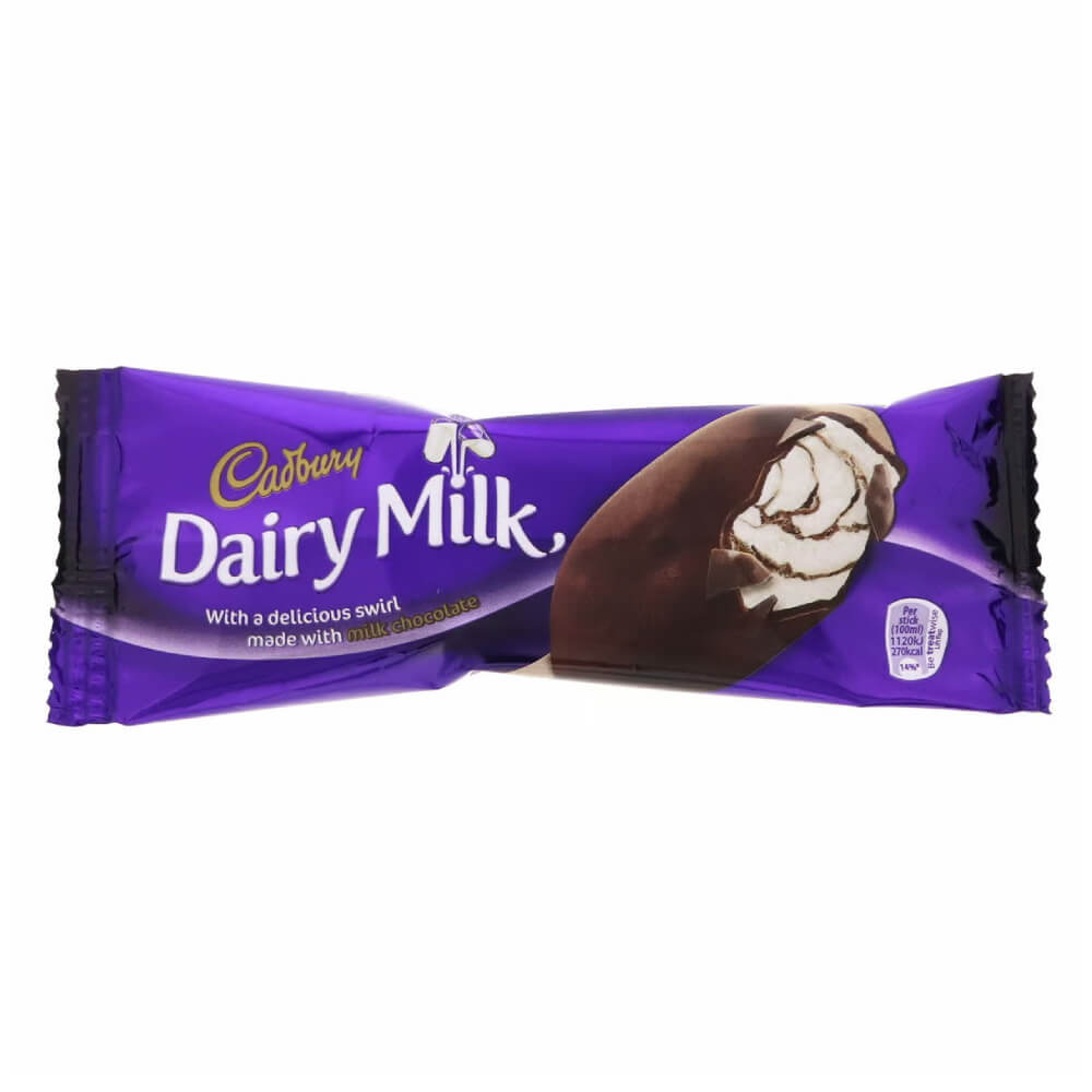 Cadbury Dairy Milk Vanilla Ice Cream Swirled with Milk Chocolate 100Ml
