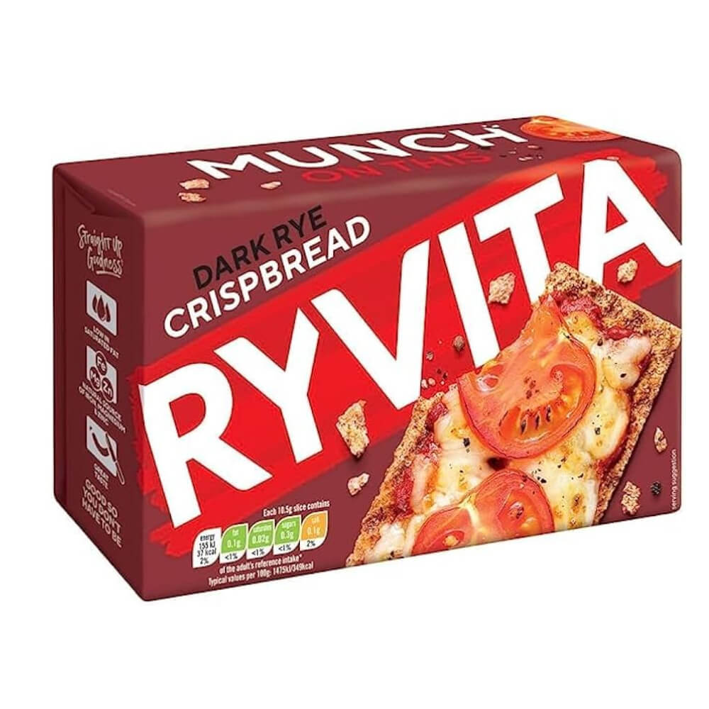 Ryvita Dark Rye Crispbread 250gm