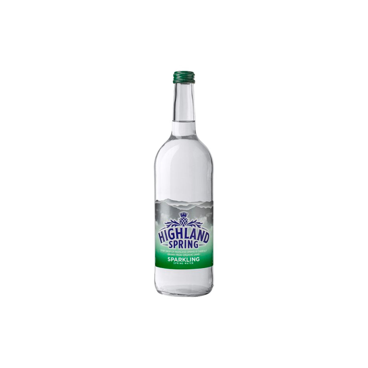 Highland Spring Sparkling Carbonated Natural Mineral Water 750ml