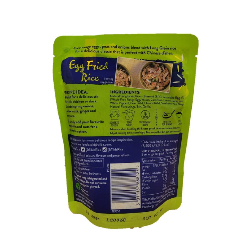 Tilda Steamed Egg Fried Rice Gluten Free 250gm