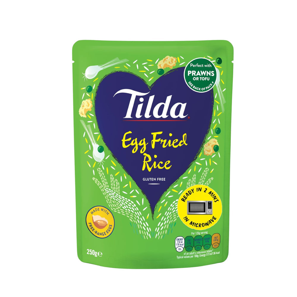 Tilda Steamed Egg Fried Rice Gluten Free 250gm