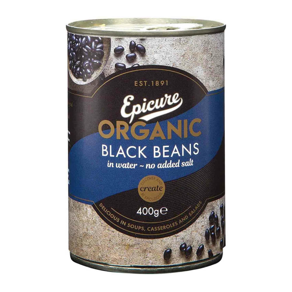 Epicure Black Beans Salted Water 400G