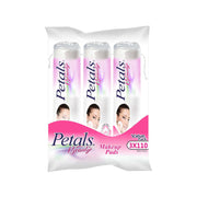 Petals Makeup Pad Value Pack 110'sx3