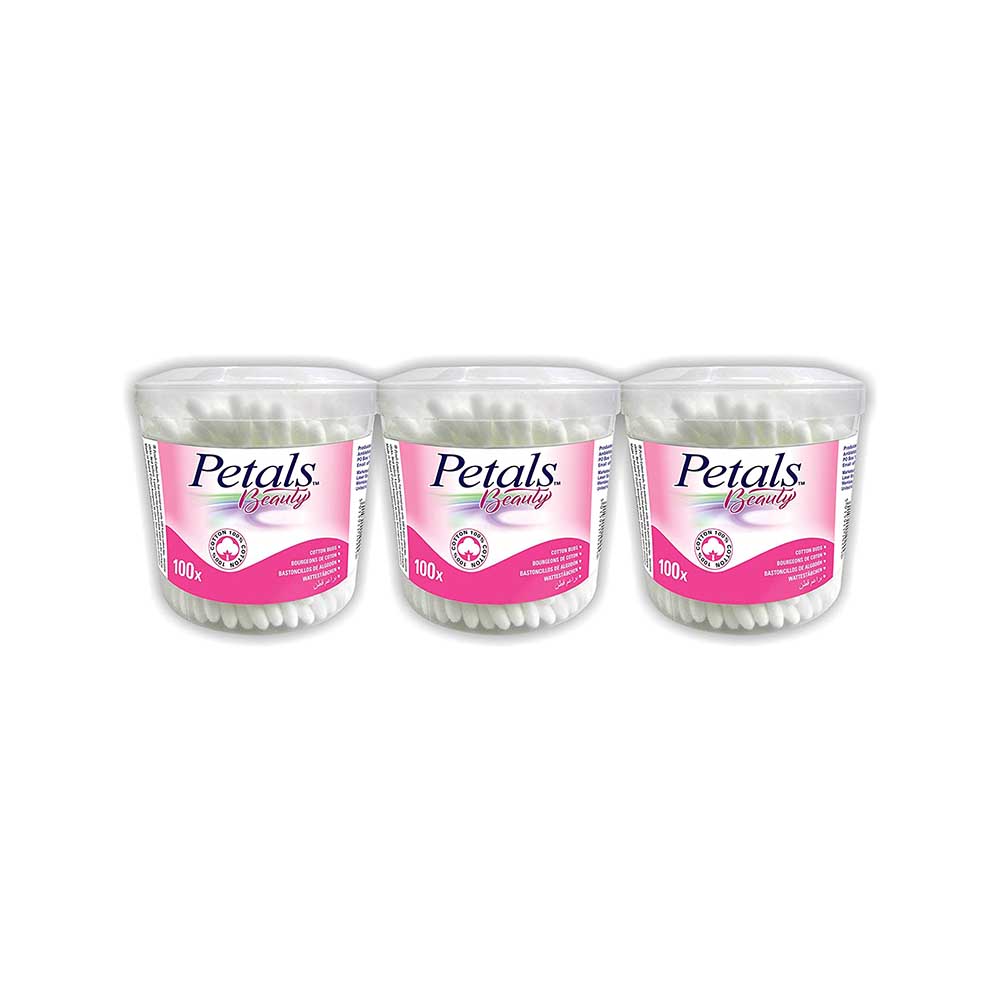 Petals Cotton Buds Value Pack 200'sx3