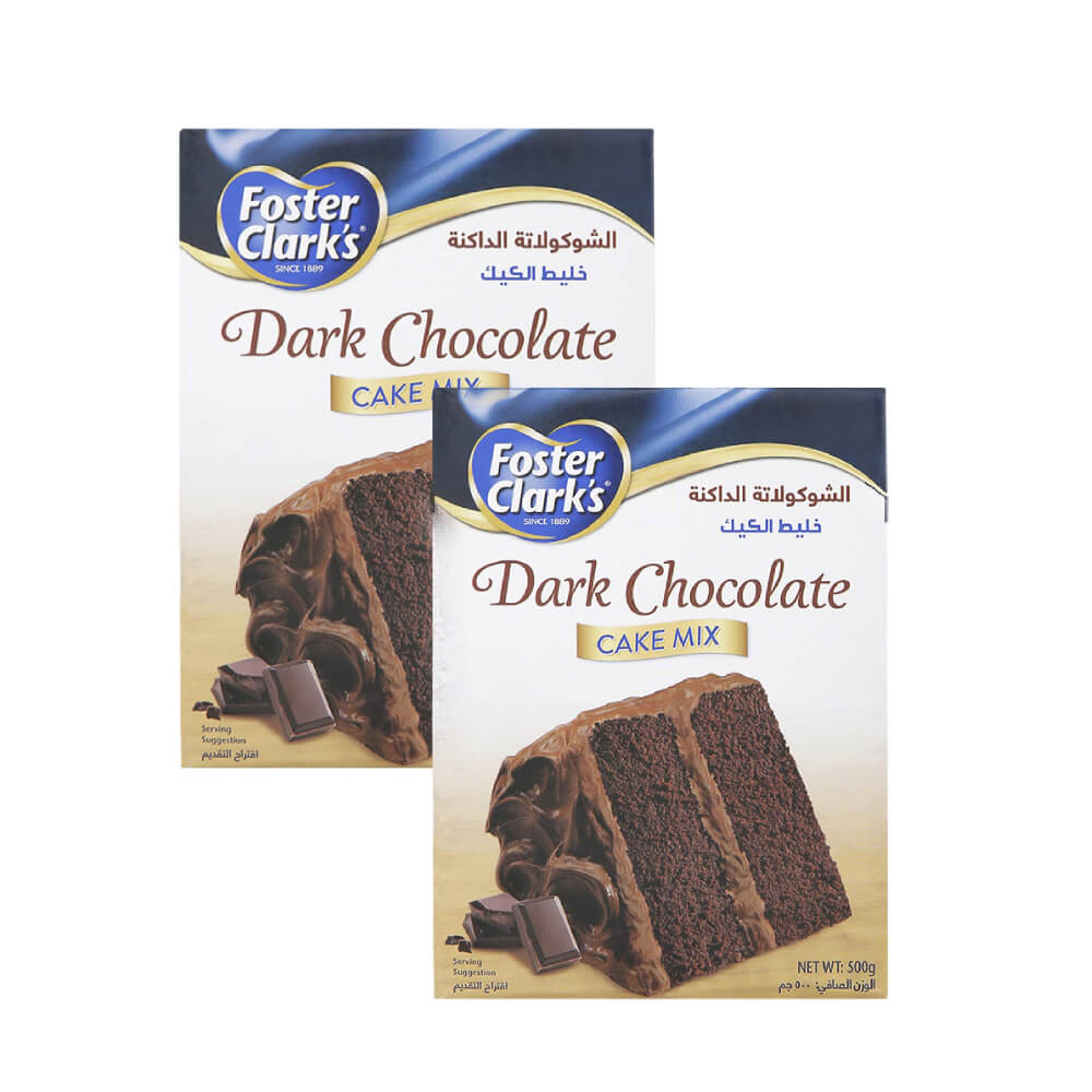Foster Clark's Cake Mix Dark Choco 2x500gm