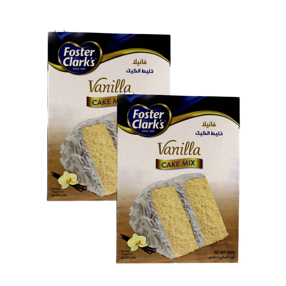 Foster Clark's Cake Mix Vanilla 2x500gm