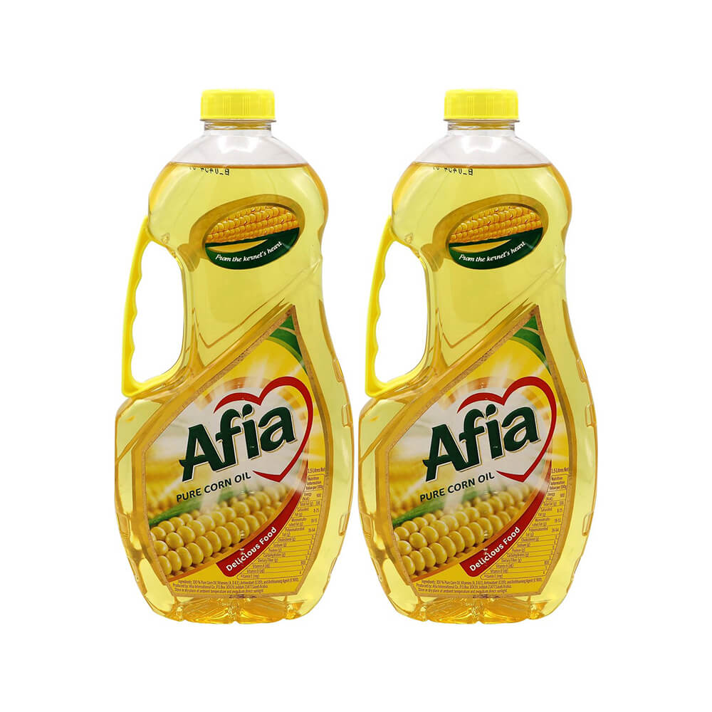 Afia Corn Oil 1.5Lx2 Price Off