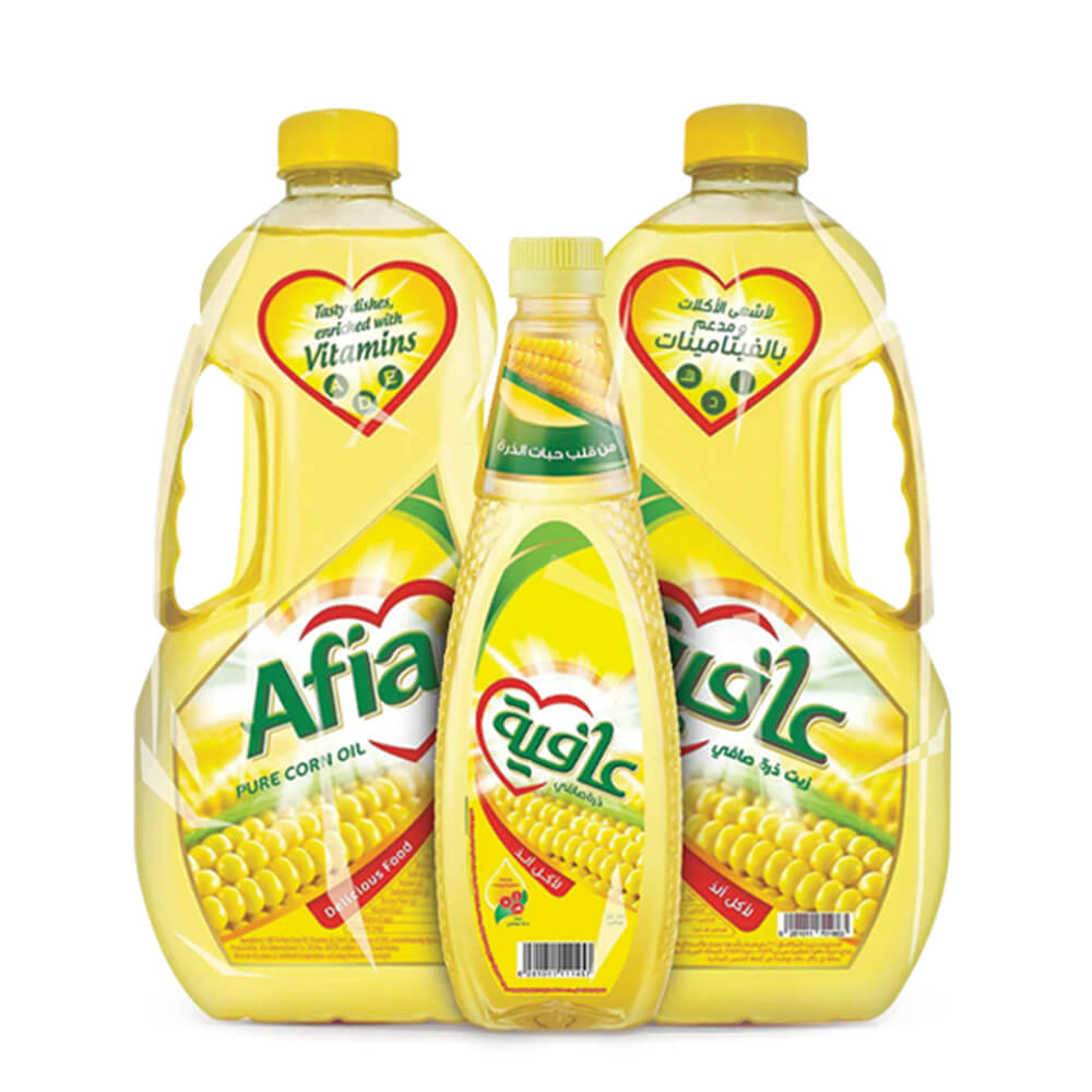 Afia Corn Oil 2x1.5L+ 500ml Free