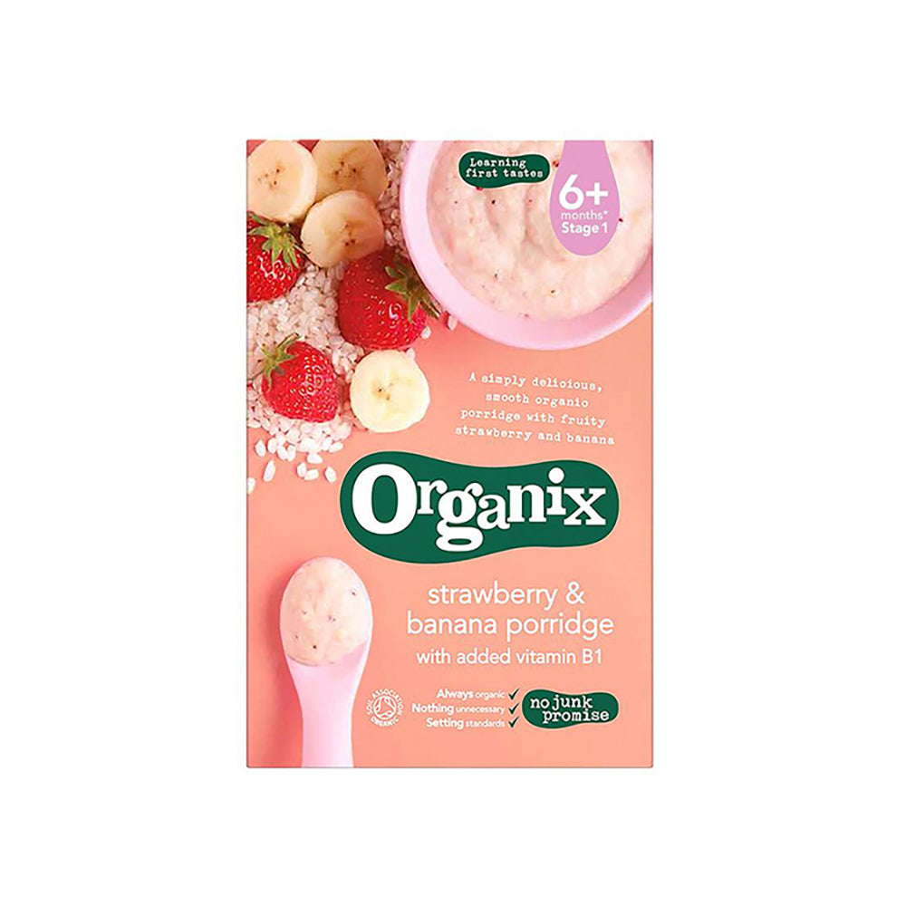 Organix Strawberry & Banana Porridge 120G