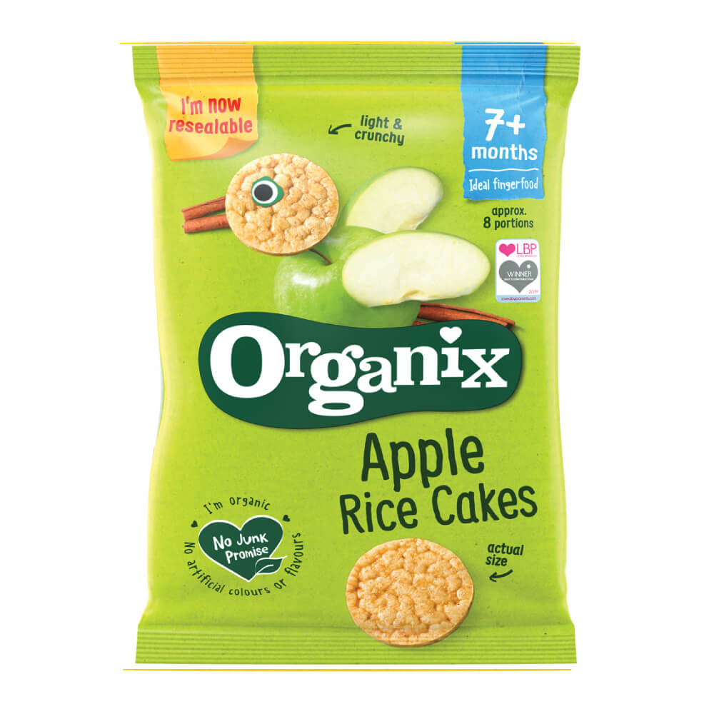 Organix Apple Rice Cakes 50G
