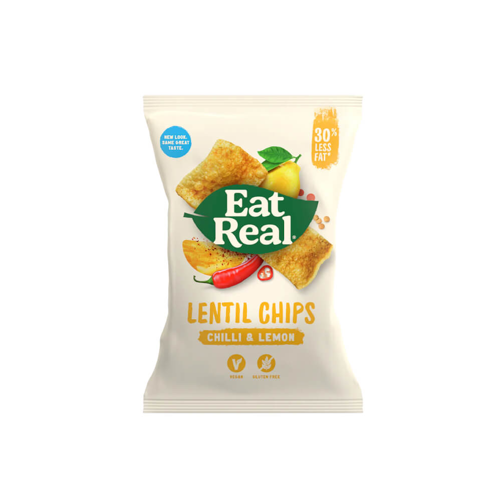 Eat Real Lentil Chips Chilli & Lemon 113G
