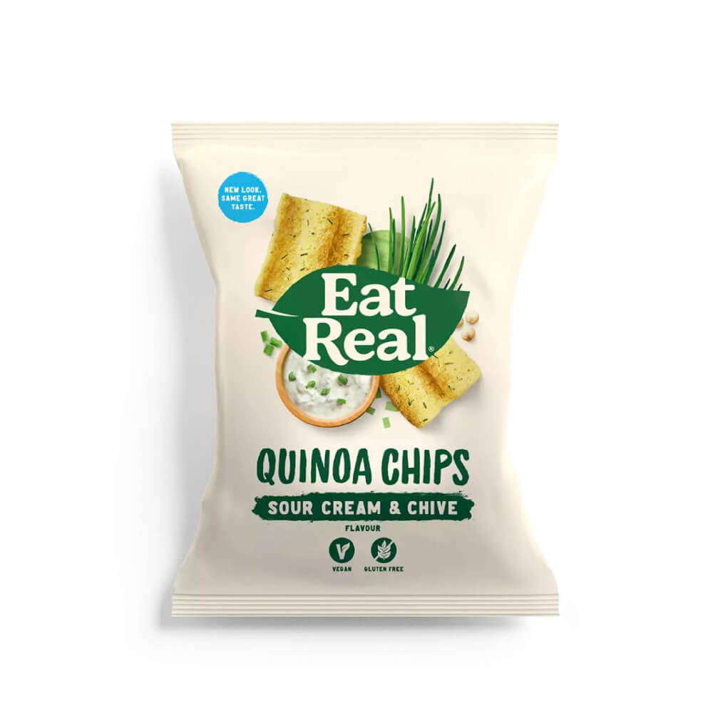 Eat Real Quinoa Chips Sour Cream & Chives 80G