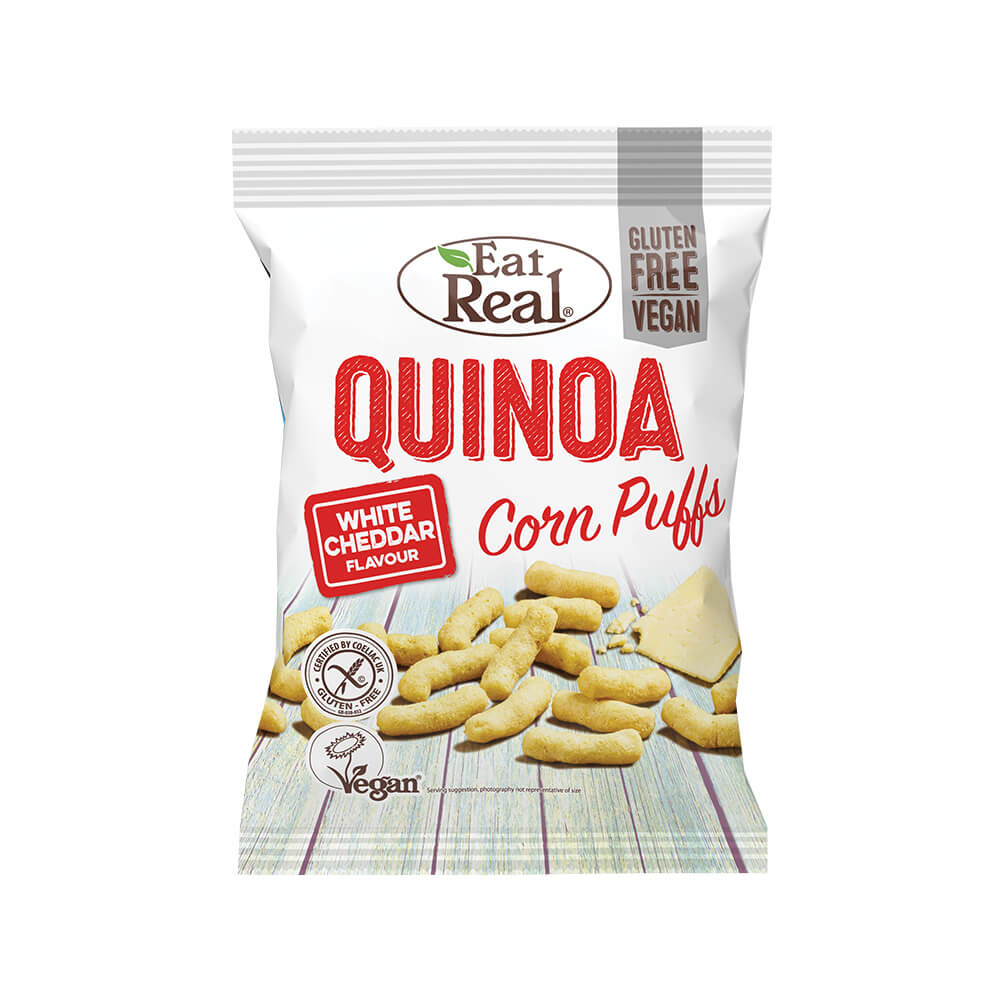 Eat Real Quinoa Puffs White Cheddar 113G