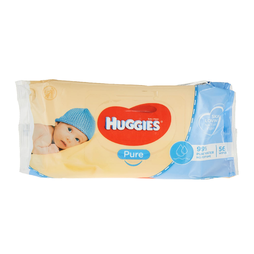 Huggies Baby Wipes Pure 56's
