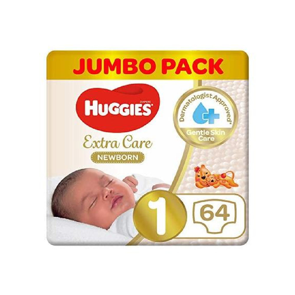 Huggies New Born Jumbo (1) 64's