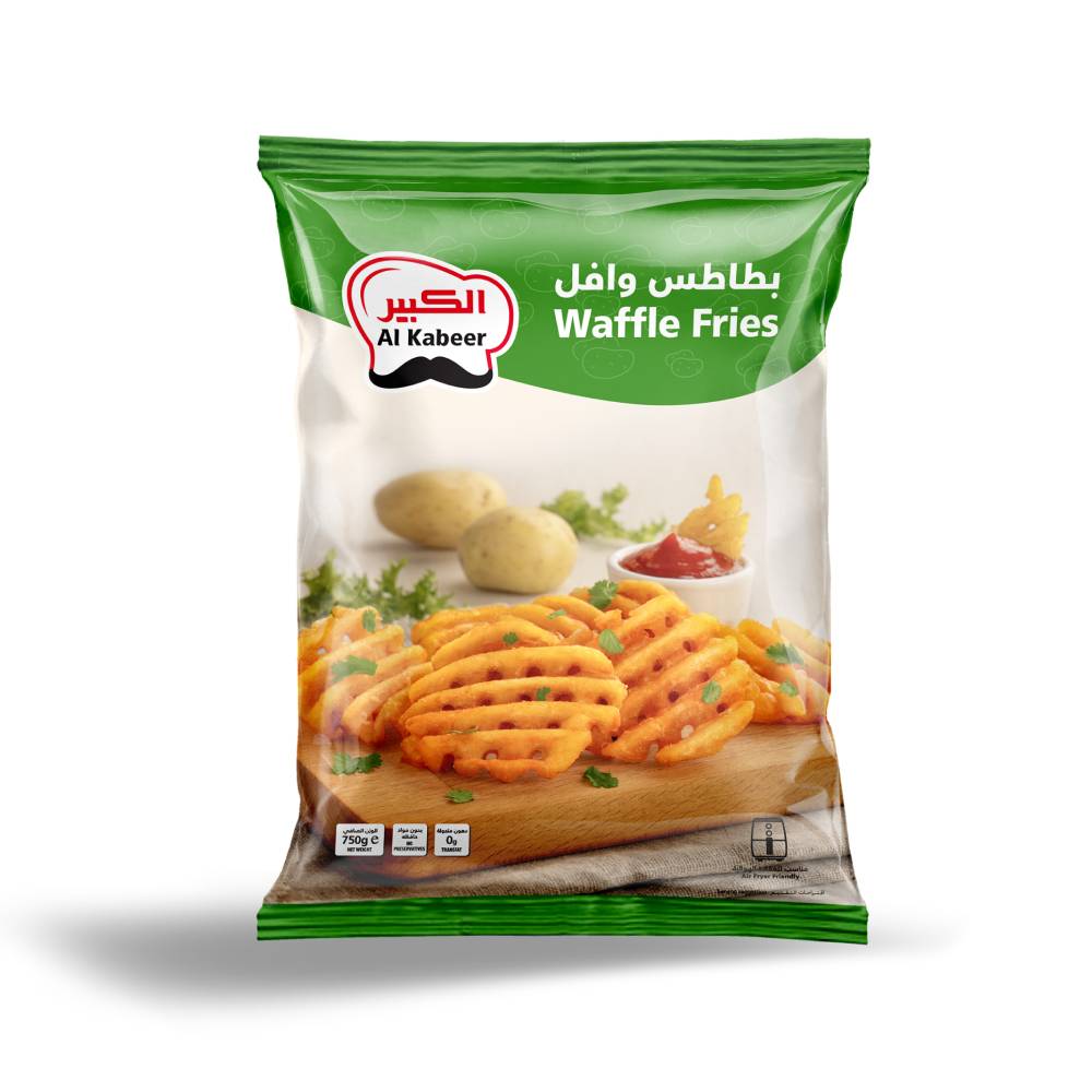 Al Kabeer Waffle Potato Fries 750gm