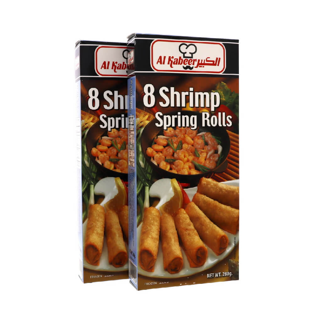 Al Kabeer Shrimps Spring Rolls 2x280gm