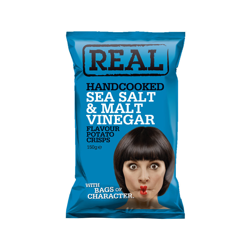Real Crisps Sea Salt & Vinegar 150G
