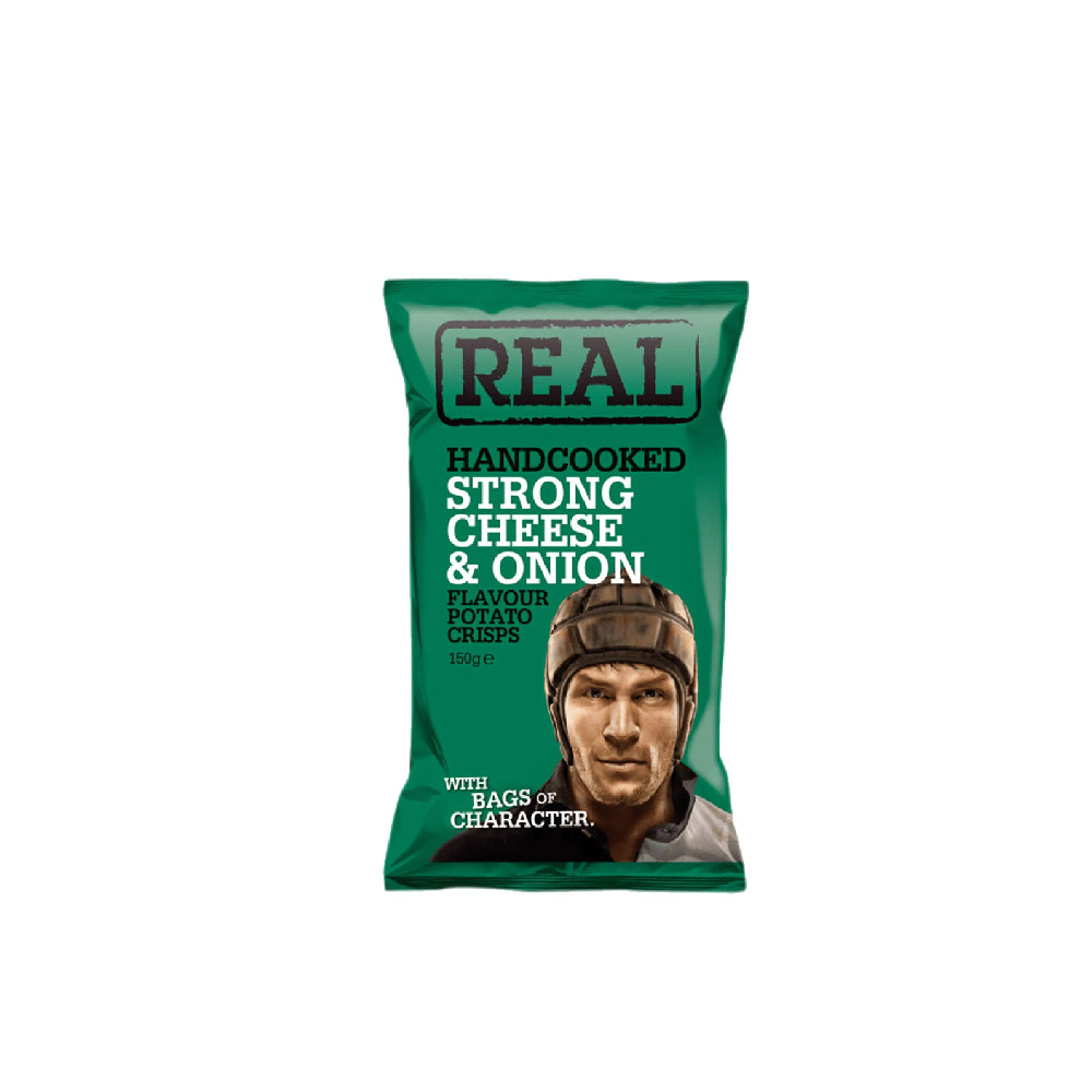 Real Crisps Cheese & Onion 150G