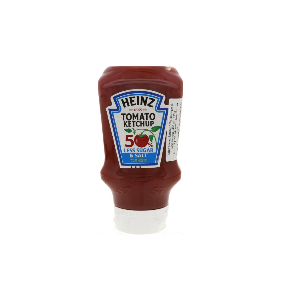 Heinz Tomato Ketchup 50% Less Sugar & Salt 400ml