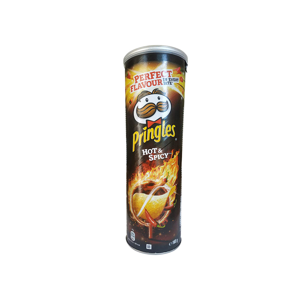 Pringles Hot & Spicy Flavored Chips Can 165G