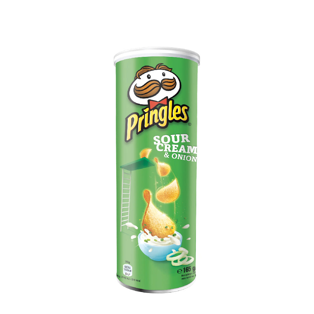 Pringles Sour Cream & Onion  Chips Can 165G