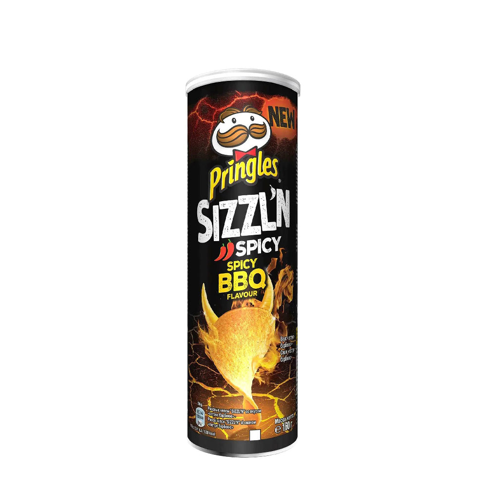 Pringles Sizzlin Spicy BBQ
