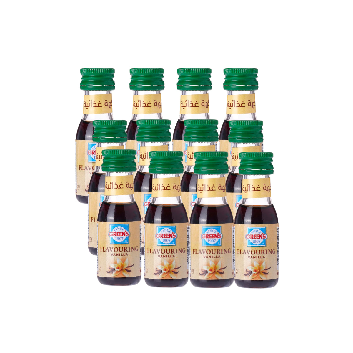 Greens Liquid Flavouring Vanilla Essence 12x28ml
