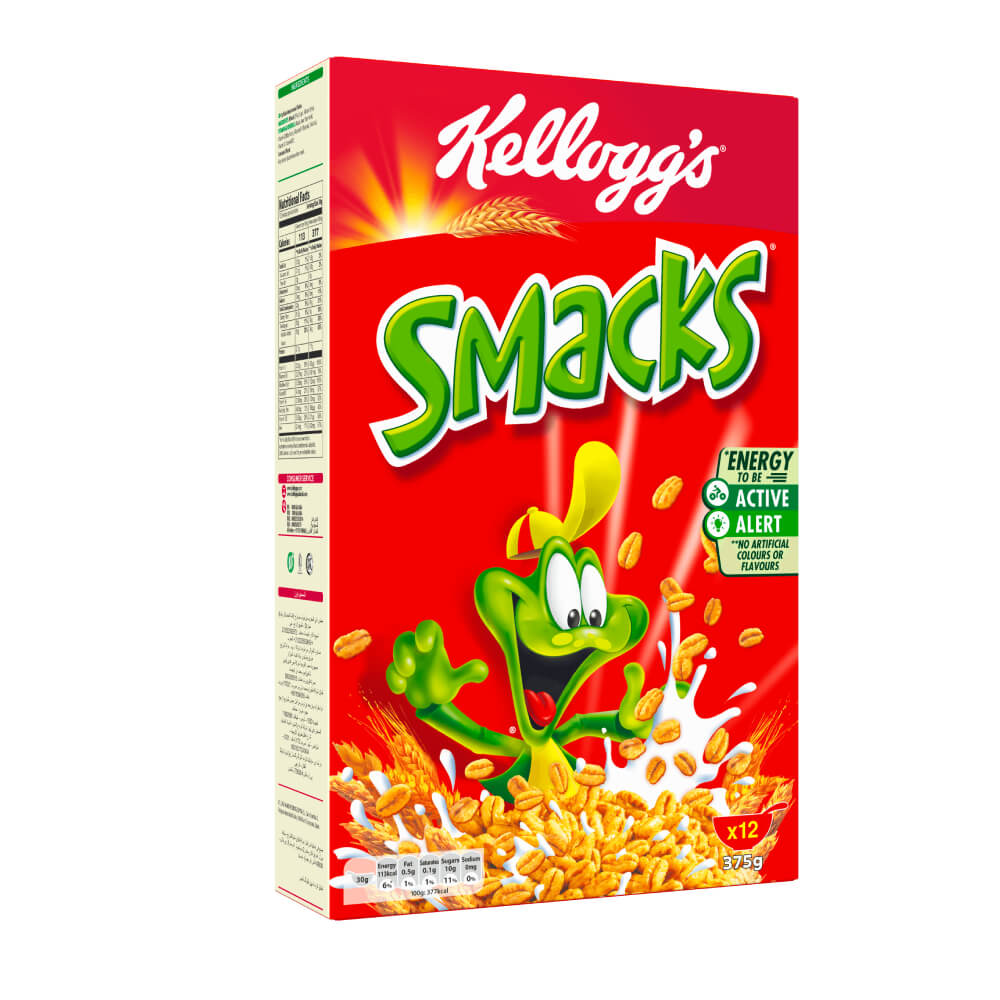 Kellogg's Smacks Breakfast Cereal 375gm