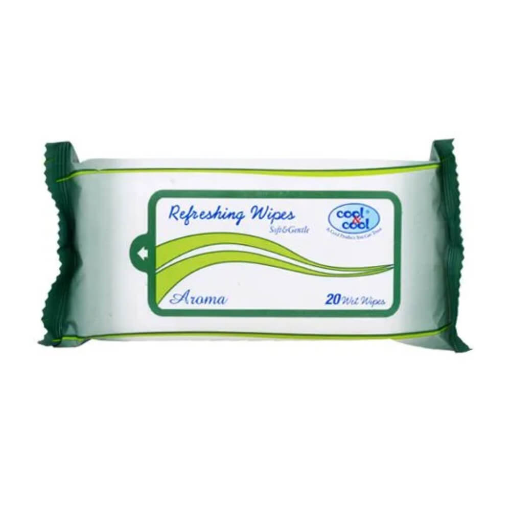 Cool & Cool Aroma Refreshing Wet Wipes 20s