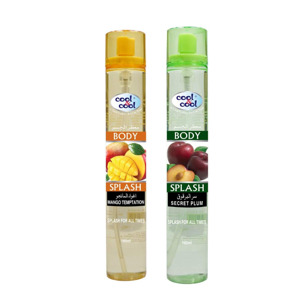 Cool & Cool Secret Plum + Mango Temptation Body Splash 2x160ml