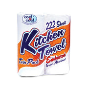 Cool & Cool Embossed Super Absorbent Kitchen Towel 2 ply 222sheets
