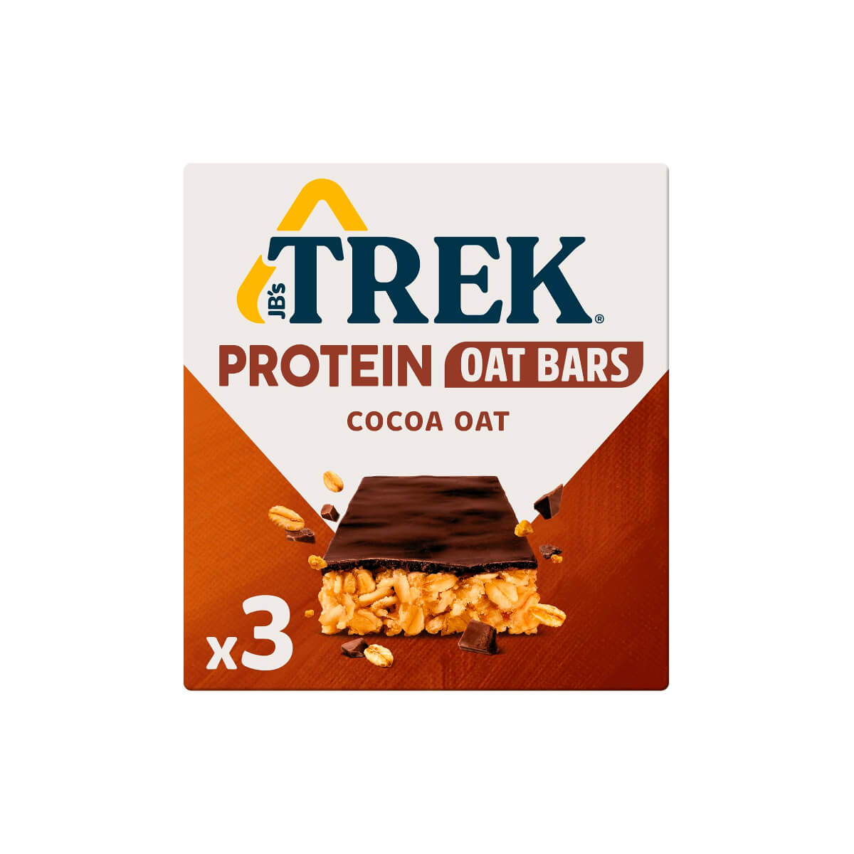 Trek Cocoa Protein Flapjack Oat Bar 3x50g