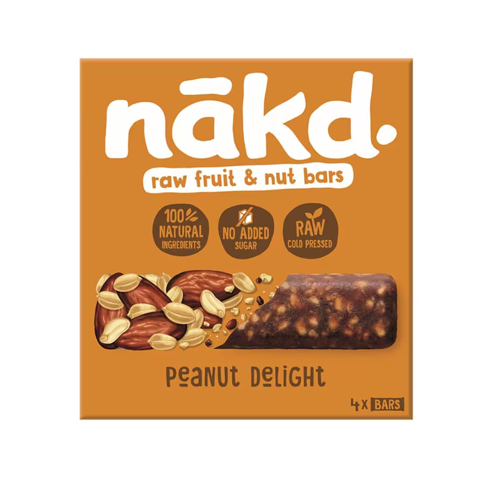 Nakd Peanut Delight Raw Fruit & Nut Bar 4x35gm
