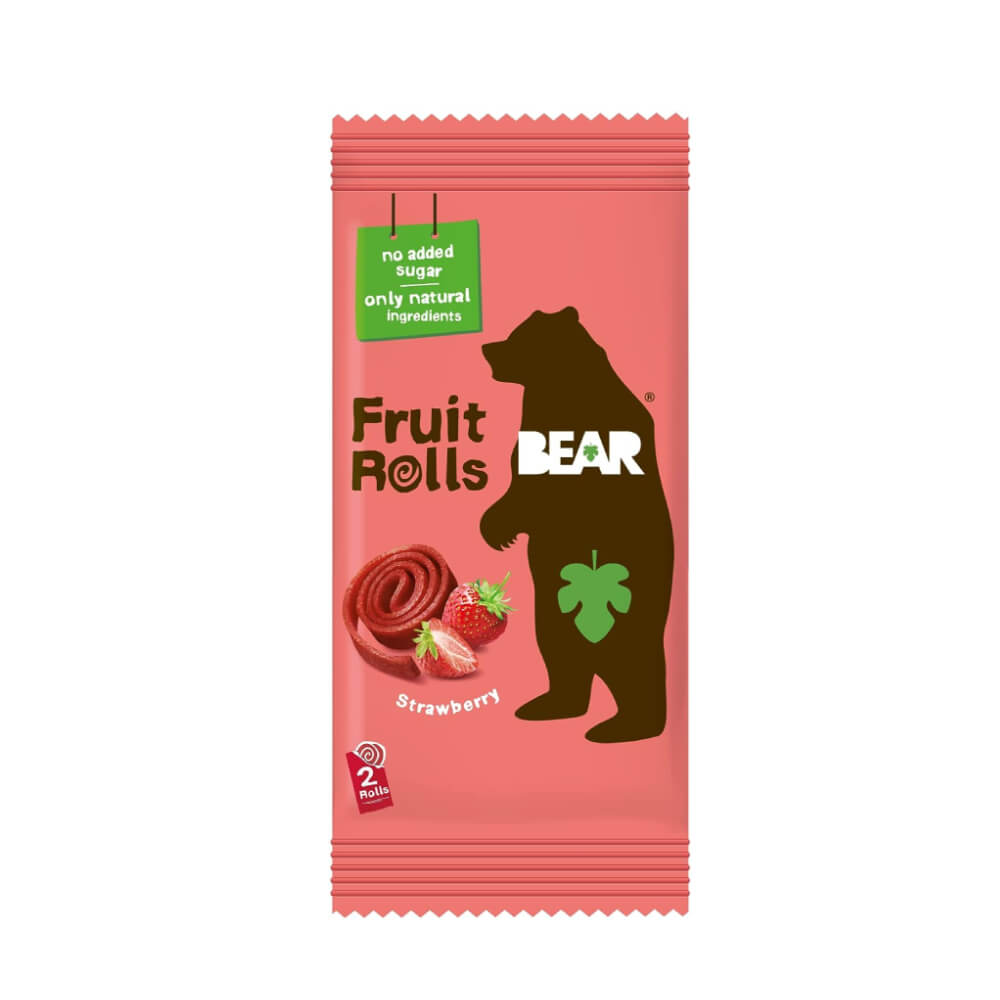 Bear Yo Yo's Strawberry Pure Fruit Rolls Snacks 20gm