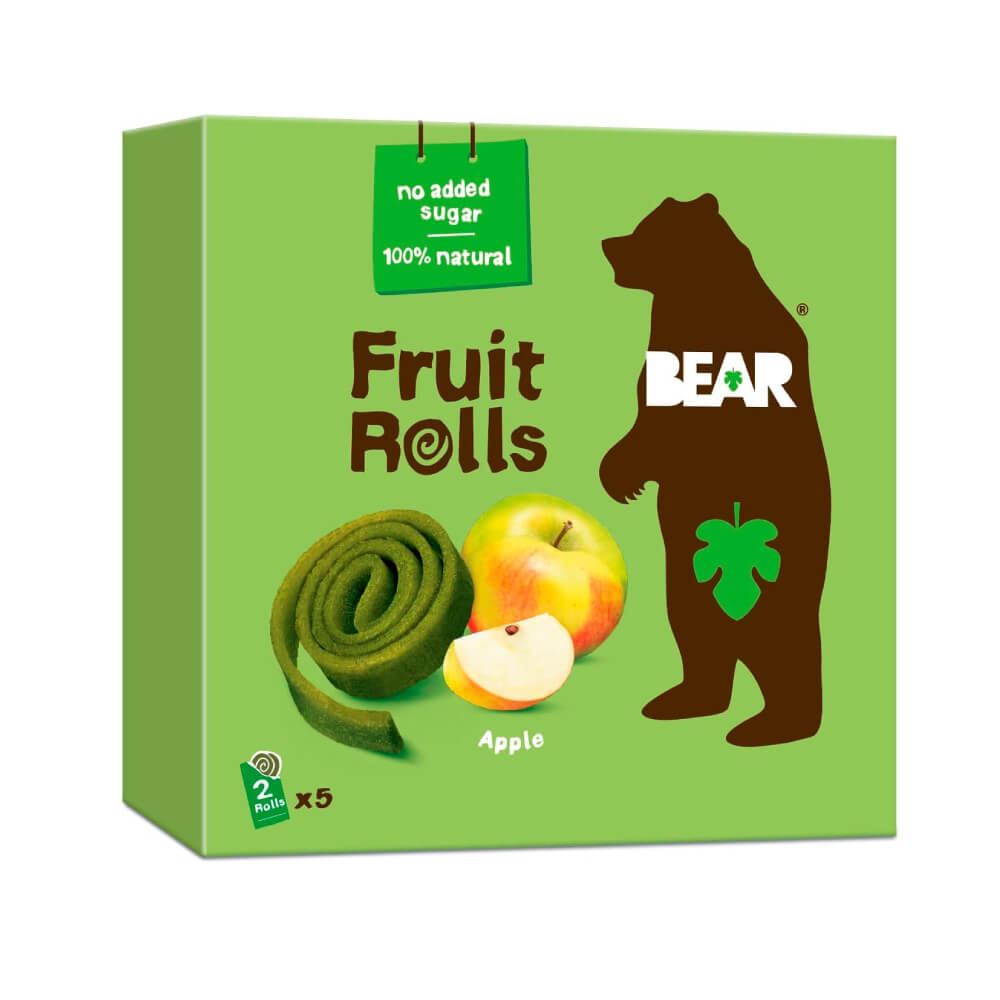 Bear Yo Yo's Apple Pear Pure Fruit Rolls Snacks 5x20gm