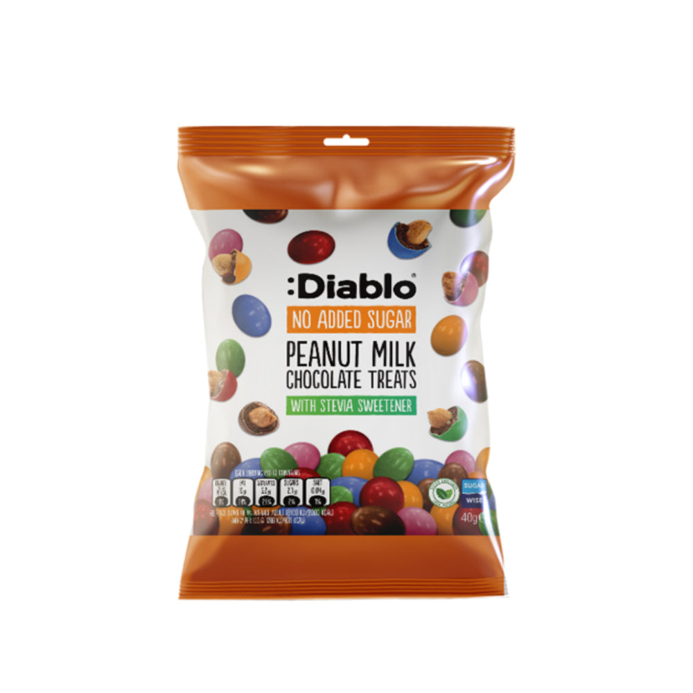 Diablo Peanut Milk Chocolate Treats No Added Sugar 40gm